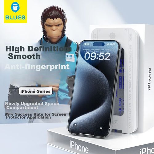 Mica Protector De Pantalla Para iPhone 15 Pro BLUEO