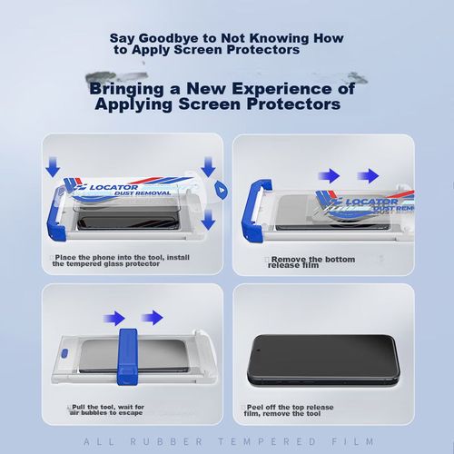 Mica Protector De Pantalla 3D Para iPhone 16 Pro Blueo