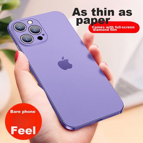 Funda Para IPHONE 14 Pro Max Neyaa Plástico Mate Morado Oscuro