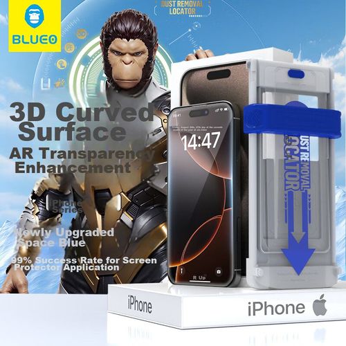 Mica Protector De Pantalla BLUEO Para iPhone 16 Pro Max