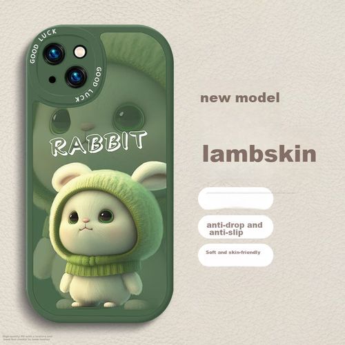 Funda Para IPHONE 15 Shiyong Cuero Verde Oscuro