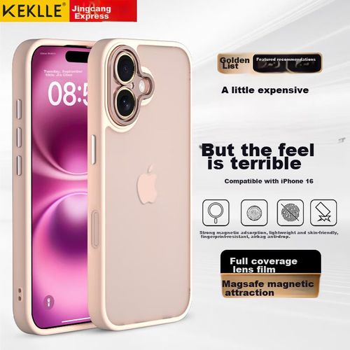 Funda Para IPHONE 16 Keklle Pc+TPU Rosa Cereza