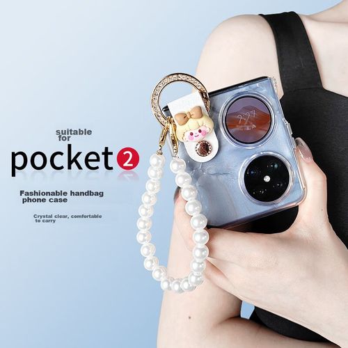 Funda Para HUAWEI Pocket 2 Stedef TPU Transparente Niña Mariposa