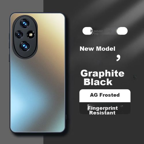 Funda Para HONOR 200 Pro Dreamjia Silicona Mate Negra