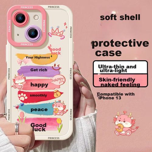 Funda Para IPHONE 13 Jiangming TPU Colorido Caricatura