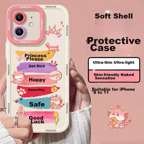 Funda Para IPHONE 11 Jiangming TPU Colorido Princesa