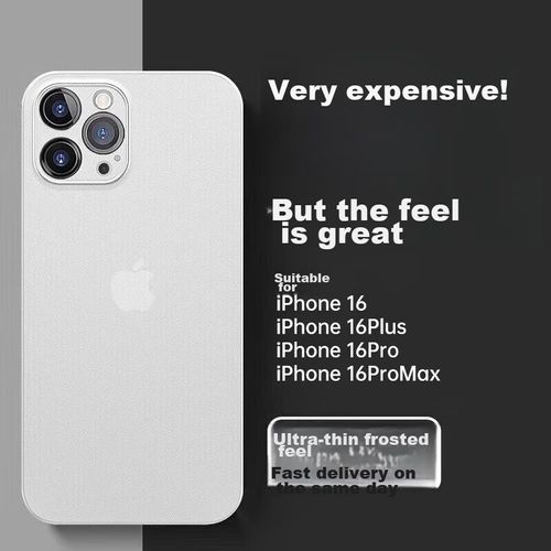 Funda Para IPHONE 16 Divi Policarbonato Semitransparente Blanco