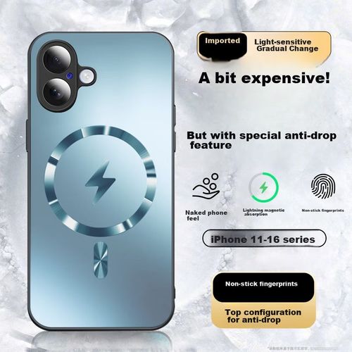 Funda Para IPHONE 16 Ekakashop Pet Azul Dorado