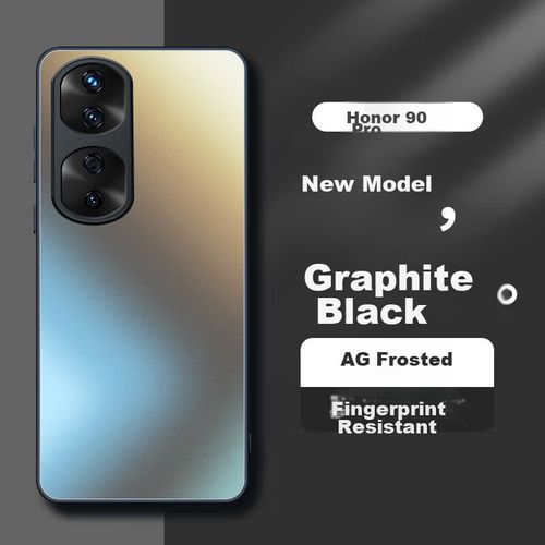 Funda Para HONOR 90 Pro Dreamjia Silicona Mate Negra