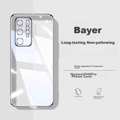 Funda Para HUAWEI P40 Pro Divi Silicona Transparente Ultra Delgada A Prueba De Golpes