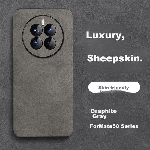 Funda Para HUAWEI Mate 50 Pro Pozzo Cuero Cordero Gris