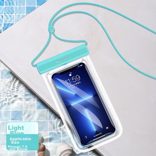 Funda Para Teléfono Hasta 7 Yueke TPU Impermeable Azul Claro