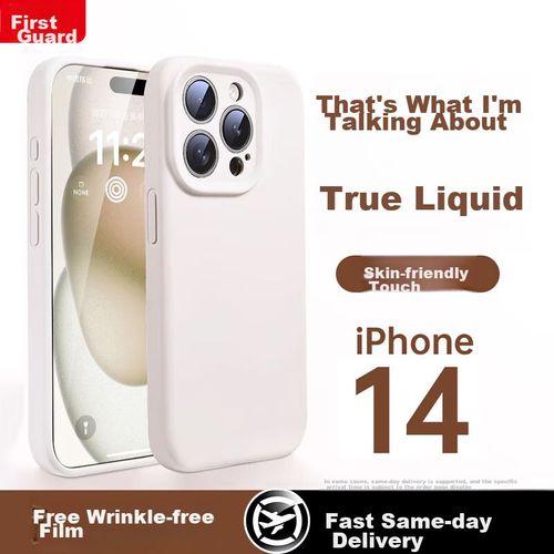 Funda Para IPHONE 14 Pro Max Divi Silicona Líquida Blanca