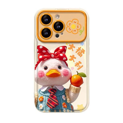 Funda Para IPHONE 16 Zitai Primitivefeeling Con Espejo Naranja