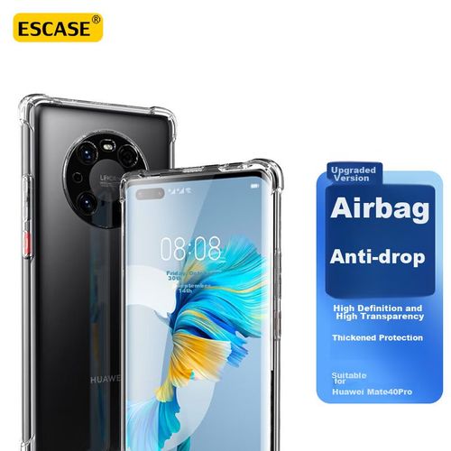 Funda Para HUAWEI Mate 40 Pro Escase TPU Transparente Blanca