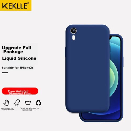 Funda Para IPHONE Xr Keklle Silicona Azul Marino