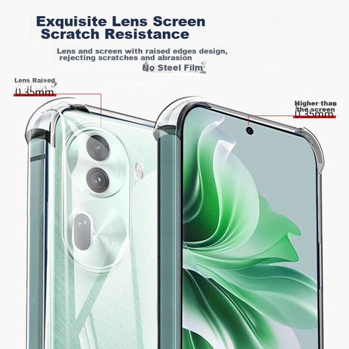 Funda Para OPPO Reno 11 Biaze TPU Transparente Ultra Fina Con Airbags Antigolpes