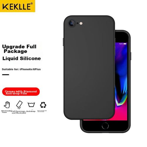 Funda Para IPHONE 6S/6 Plus Keklle Silicona Líquida Negra