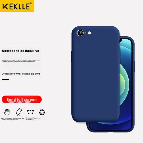 Funda Para IPHONE 8/7 Keklle Silicona Líquida Azul Marino