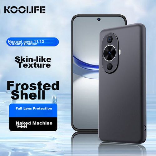 Funda Para HUAWEI Nova 12 Koolife Plástico Mate Negro