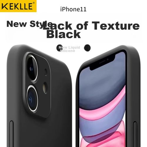 Funda Para IPHONE 11 Keklle Silicona Líquida Negra