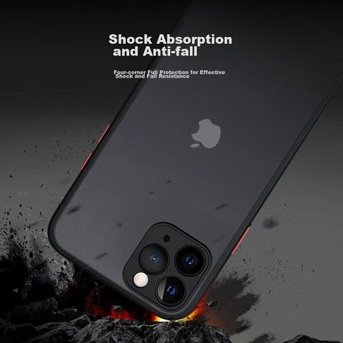 Funda Para IPHONE 11 Pro Max Baozou Silicona Negra Transparente Mate