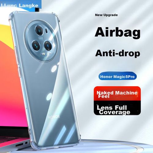Funda Para HONOR Magic5 Pro Langke TPU Transparente A Prueba De Golpes