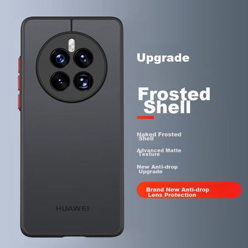 Funda Para HUAWEI Mate50 Baozou Silicona Negra Translúcida Mate