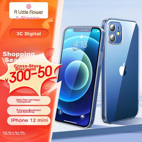 Funda Para IPHONE 12 Mini Alittleflower TPU Transparente