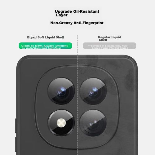 Funda Para REDMI Note 14 Pro+ Biaze Silicona Líquida Negra