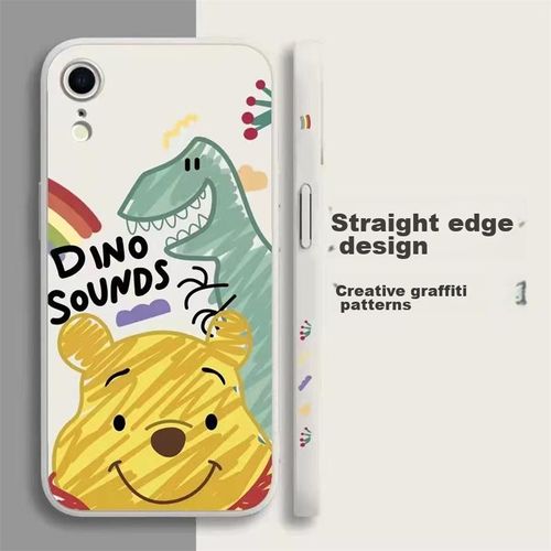 Funda Para IPHONE Xr Zitai Silicona Blanca Winnie The Pooh