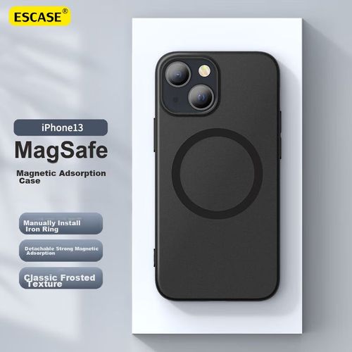 Funda Para IPHONE 13 Escase Magnética Silicona Negra