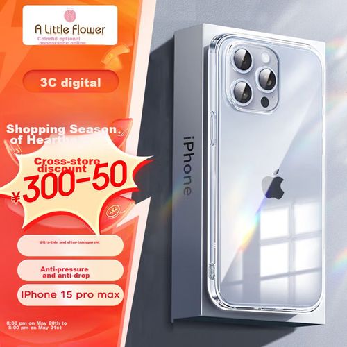 Funda Para IPHONE 15 Pro Max Alittleflower Silicona Líquida Transparente