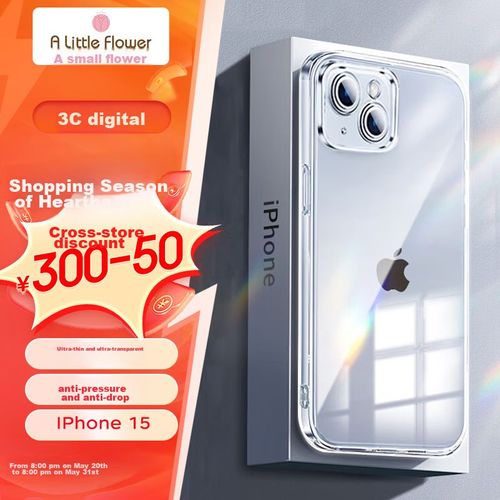 Funda Para IPHONE 15 Alittleflower TPU Transparente