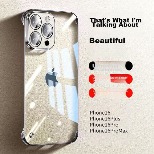 Funda Para IPHONE 16 Hongzhuo Pc Transparente Dorado