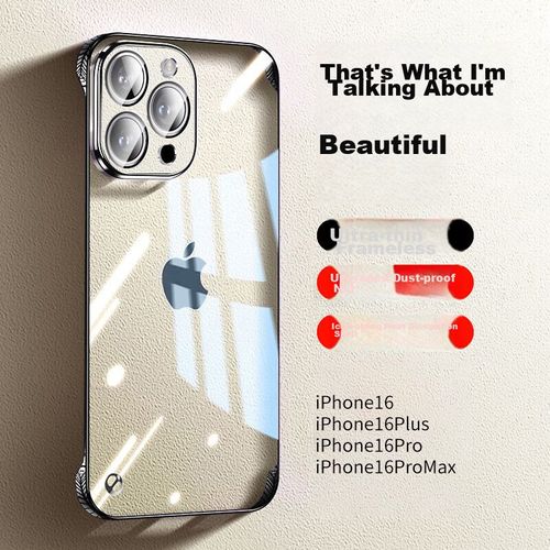 Funda Para IPHONE 16 Pro Max Hongzhuo Pc Transparente Negro Titanio