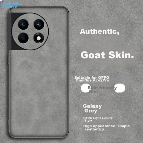 Funda Para OPPO ONEPLUS Ace2 Pro Maikuqi Cuero De Cordero Gris