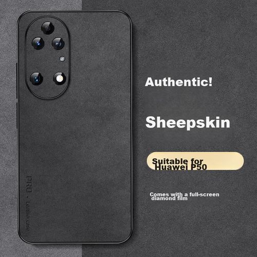 Funda Para HUAWEI P50 Shangsu Cuero Negro