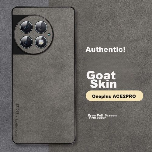 Funda Para ONEPLUS Ace 2 Pro Shangsu Cuero Cordero Gris