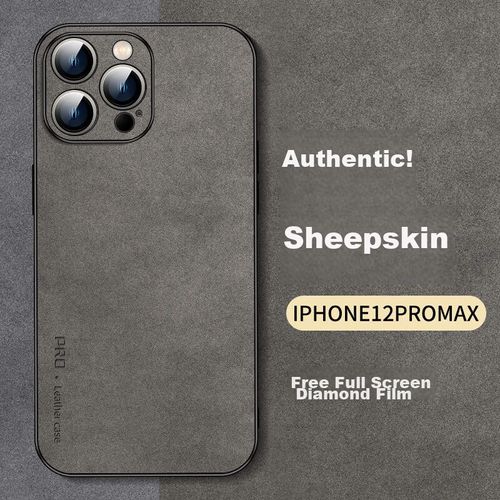 Funda Para IPHONE 12 Pro Max Shangsu Silicona Suave Gris