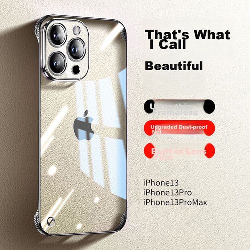 Funda Para IPHONE 13 Pro Max Hongzhuo Makrolon Negro Con Protector De Pantalla De Vidrio Templado