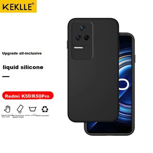 Funda Para REDMI K50/K50 Pro Keklle Silicona Líquida Negra