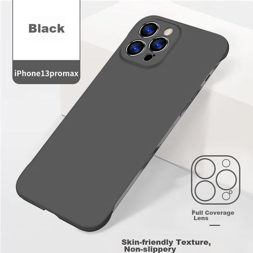 Funda Para IPHONE 13 Pro Max Pozzo Silicona Mate Negra