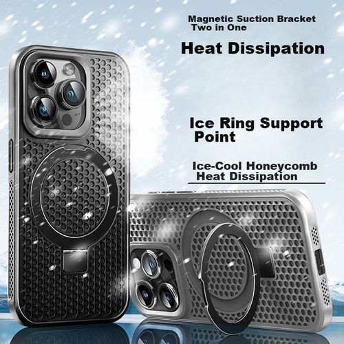 Funda Para IPHONE 15 Pro Max Hotfire Magnética Gris Mate