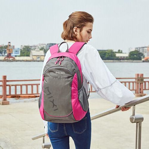 Mochila Mixi M5005 de tejido Rosa Rojo para unisex