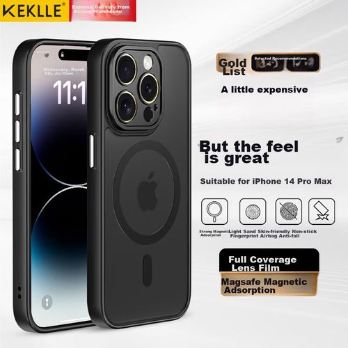 Funda Para IPHONE 14 Pro Max Keklle Magnética TPU Negro