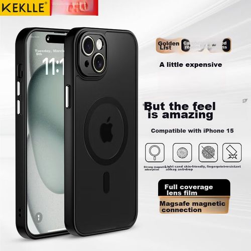 Funda Para IPHONE 15 Keklle Microarena Mate Negro