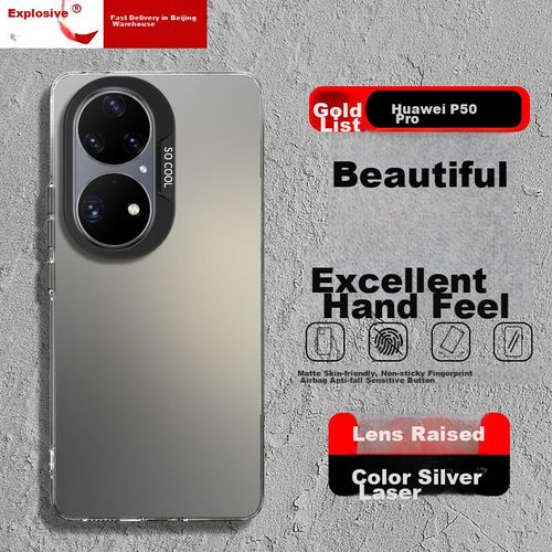 Funda Para HUAWEI P50 Pro Baozou Dura Mate Gris Degradado