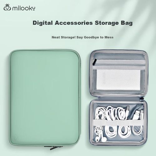 Bolsa de almacenamiento Milooky de tela resistente Negra para unisex