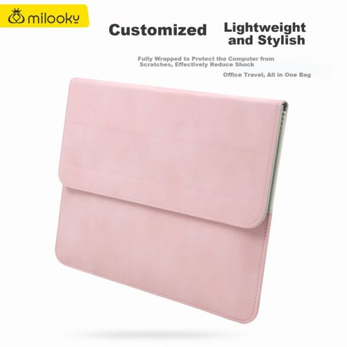Funda portátil para laptop KALA·Y de 13-14 pulgadas con soporte Rosa para mujer